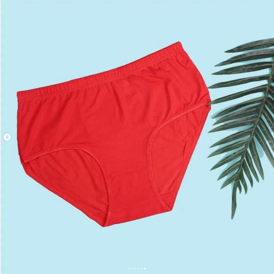 Shezaib women's cotton underwear panty in red color