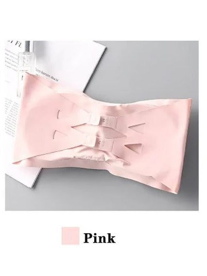 Pack Of 3 Breathable Ice Silk Padded Tube Top Strapless Bra – Adjustable, Wrapped & Summer-Friendly Bra for Women – 660