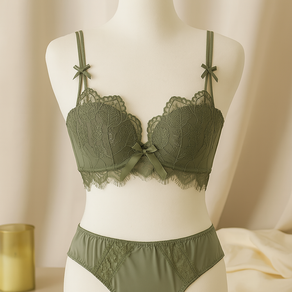 Shezaib New High Quality Soft Push Up Embroidered Bridal Bra and Panty Set 8942