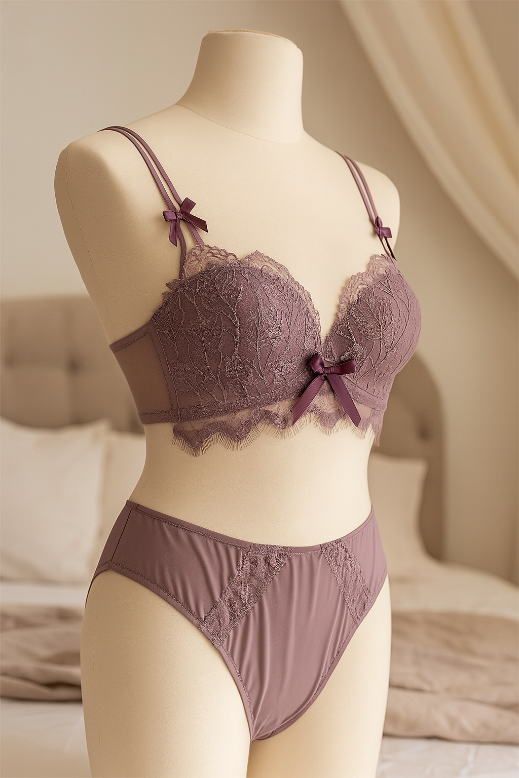 Shezaib New High Quality Soft Push Up Embroidered Bridal Bra and Panty Set 8942