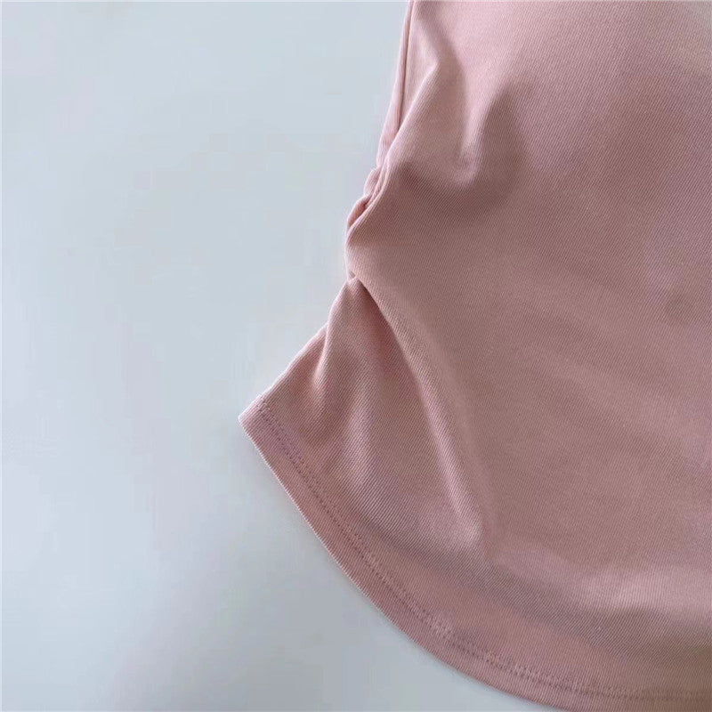 Shezaib New Pack Of 3 New Plain Soft Padded Spaghetti Top For Girls 213