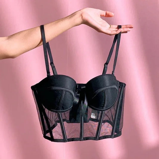 Ladies Imported Wired High Quality Half Cup Padded Push-Up half Camisole Top 1001