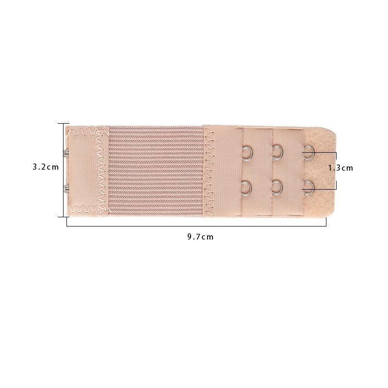 Pack Of 3 Elastic & Non Elastic Bra Extender – 3 Rows 2 Hooks  Increases Band Size Comfortably