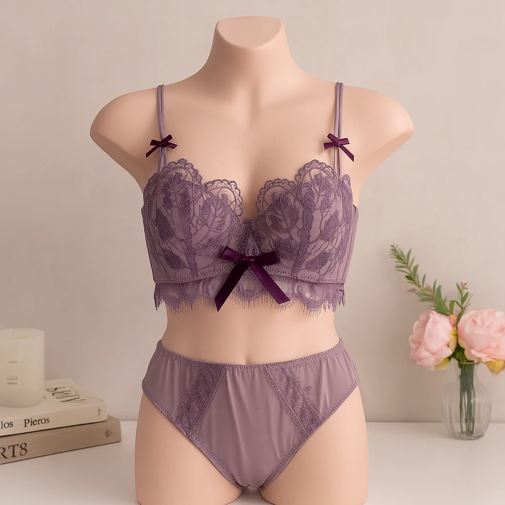 Shezaib New High Quality Soft Push Up Embroidered Bridal Bra and Panty Set 8942