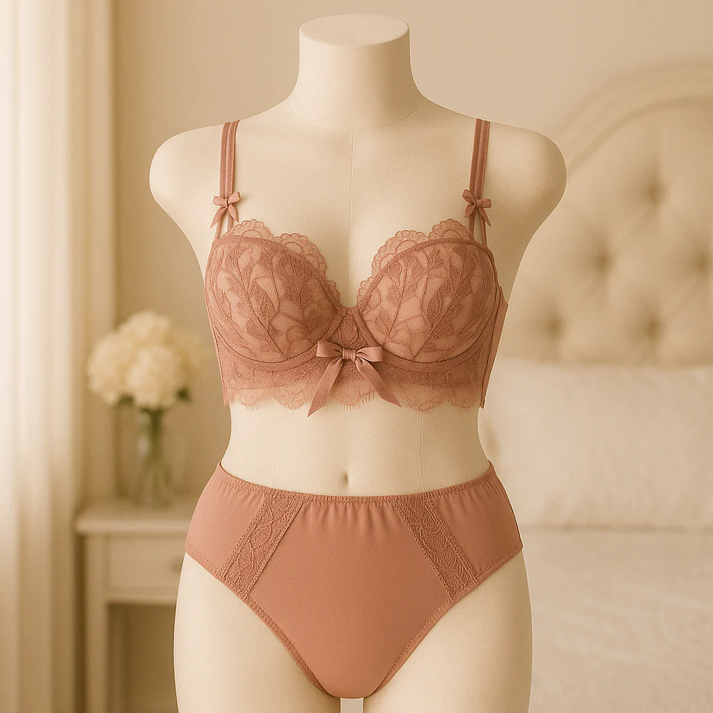 Shezaib New High Quality Soft Push Up Embroidered Bridal Bra and Panty Set 8942