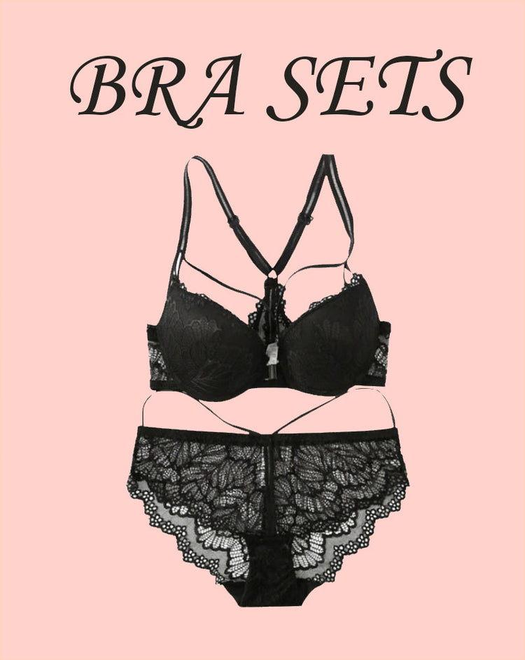 Seamless Bra Panty Set Underwear Push Up Bra Lining Designs Lingerie S –  Shezaib