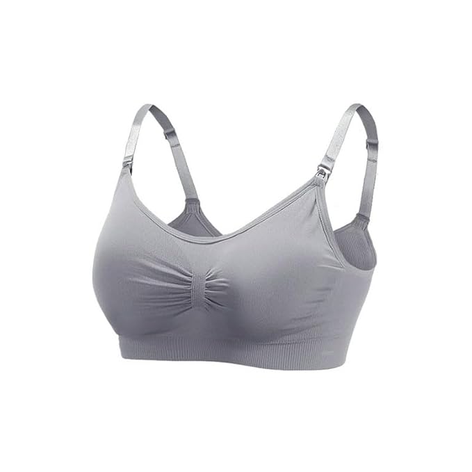 Shezaib Front Open Padded Seamless Maternity Nursing Bra – Cotton Comfort with Adjustable Straps & Back Hook 009