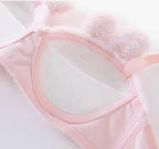 Shezaib Undergarments New High Quality Sexy Cute Anime Soft Plush Design bra underwear Japanese cartoon rabbit underwear Bra & Panty Set 581