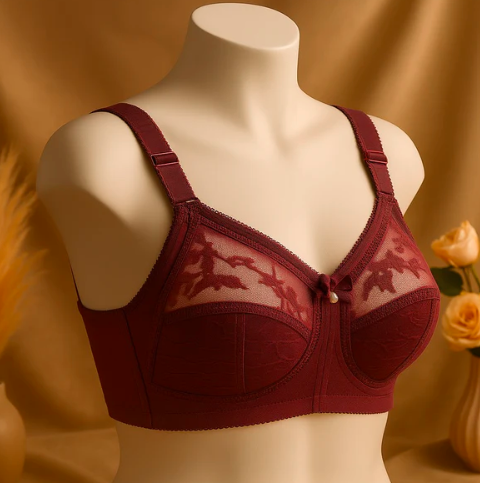 Flourish Disclosure  Non-Padded Non-Wired Full Coverage Bra Plus Size