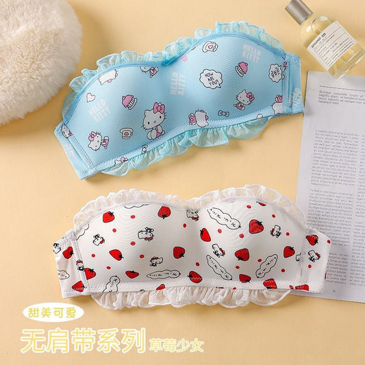 Shezaib Japanese Style New Hello Kitty Print Padded Bra for girls