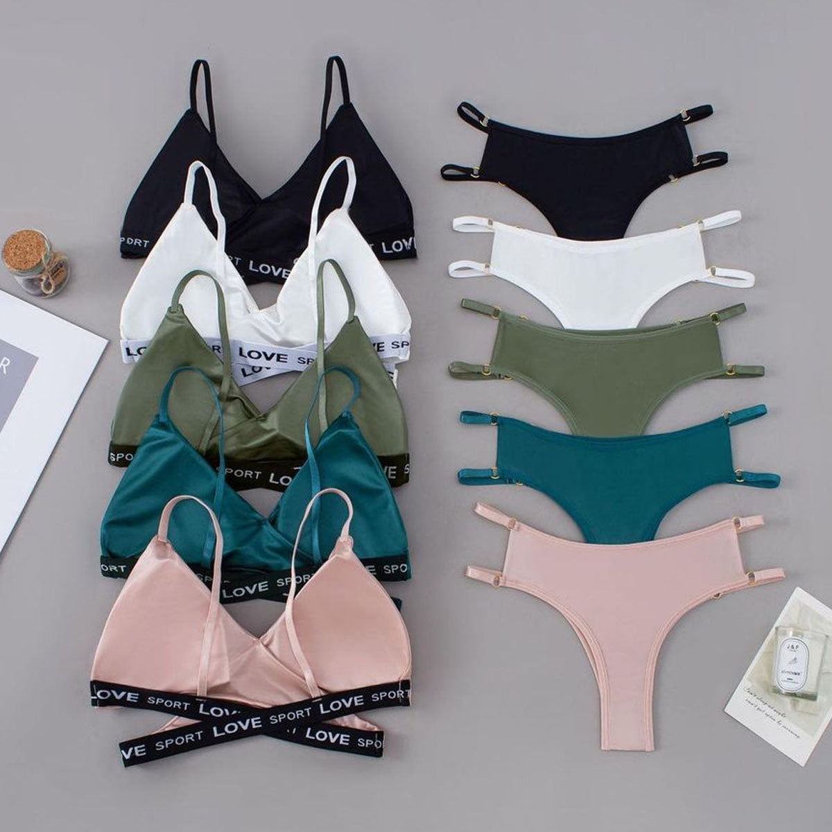 High Quality Light Padded Sexy Lingerie Set 1144