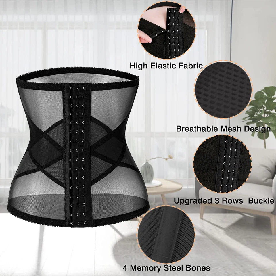 Shezaib Women Postpartum Recovery Waist Trainer Belly Tummy Control Belt Corset Shaper