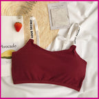 Pack of 2 Fashion Casual Letter Printing Fitness Bra Breathable Sexy Seamless Back Hook Removable Padded Fitness Bra-1801