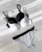 Flourish High Quality New Style Wired Rhinestone Straps Back Hook Adjustable Straps Bra & Panty Set E919