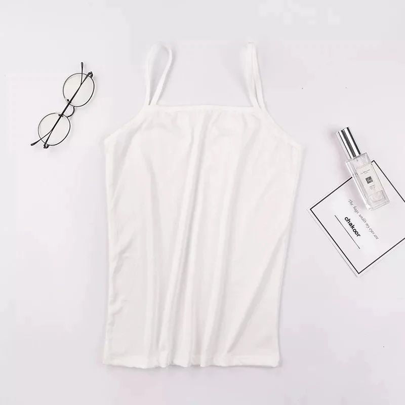 Shezaib Pack of 3 Stretchable Cotton Camisole Tops for Women & Teenage Girls – Soft, Breathable Tank Tops 021