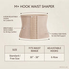 Shezaib Waist Trainer Corset – Adjustable Slimming Body Shaper M+