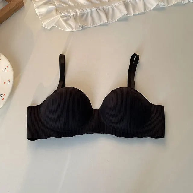 Shezaib High Quality Adjustable Straps Non-Trace Seamless Hand Push-up Comfortable Non-wired Smooth Breathable Padded Bra 3D22