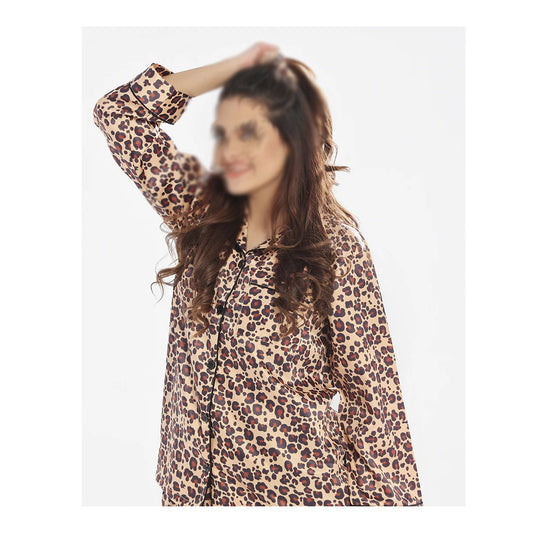 Flourish Summer  Cooling Linen 2-Piece Pajama Set  With Scrunchie
