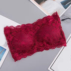Pack of 2 Fashion New Style Lace Strapless Chest Padded Three-Hook Bra For Girls & Women – 833