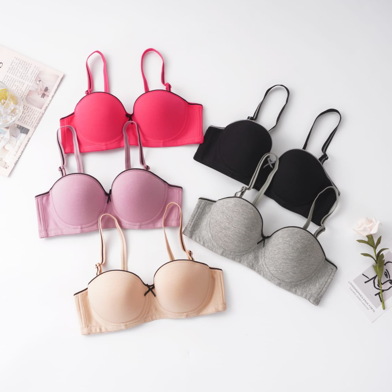 Shezaib Everyday Cotton Padded Wired Bra-6506