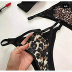 Shezaib Wired Push-Up Leopard Print Bra & Panty Set – Bold, Padded & Wildly Confident 307