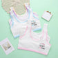 Pack Of 3 - Cotton Bra Vest For Girls Steel-Free Bra Non Padded Cartoon Vest Tank