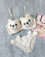 New High Quality Sexy Cute Bear Anime Soft Plush Design Bra & Panty Set 198