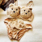 New High Quality Sexy Cute Kitty Anime Soft Plush Design Bra & Panty Set E03