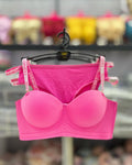 New High-Quality Fashion Printed Adjustable Straps Push Up Bra And Panty Set E1178