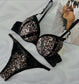 Shezaib Wired Push-Up Leopard Print Bra & Panty Set – Bold, Padded & Wildly Confident 307