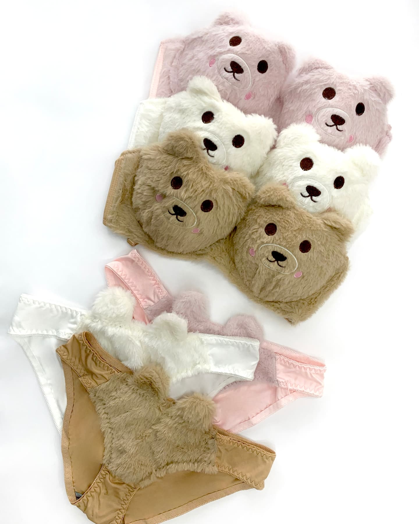 New High Quality Sexy Cute Kitty Anime Soft Plush Design Bra & Panty Set E03