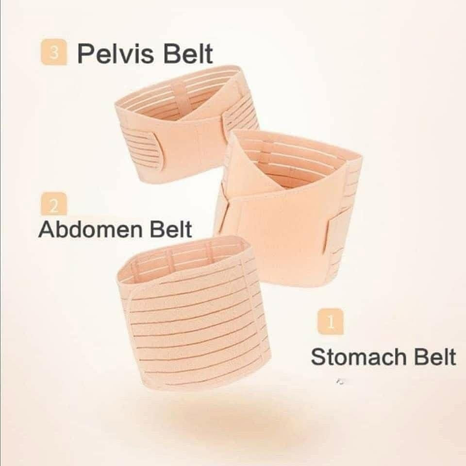 3 in 1 Postpartum Belt After Delivery Support Recovery | Body Shaper Belt for Women for After Birth Postnatal C-section | Waist Pelvis Shapewear Wrap Postpartum Girdle 3830-16