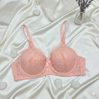 Shezaib Undergarments Ladies Fancy Lace Wired Bra Premium Quality Wire Bra Soft & Comfortable Full Coverage Bra Stylish Floral Lace Design Party, Daily & Casual Wear Bra 37620