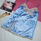 New Silk Satin Short Non Padded Inner Nighty with panty 1016