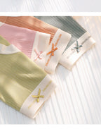 Pack of 4 Soft Ribbed High-Waist Cotton Panties for Women – Seamless Edges, Contrast Lace Trim & Cute Bow Detail – CS18