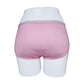 Shezaib women's pink cotton panty on a mannequin, back view
