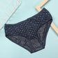 Shezaib women's polka dot design cotton panty in black color