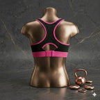 Aura Active Women's Seamless Racerback Sports Bra – High-Impact Fitness Wear with Adjustable Hook-Clasp 99003
