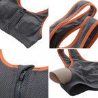 Shezaib Non-Padded Front Zip Sports Bra – Breathable Activewear Bra