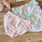 Flourish Pastel Pink Floral Embroidered Bra & Panty Set | Delicate Ruffle & Bow Design