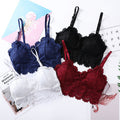 Shezaib 1  Pc Lace V Neck Crochet Bralette Crop Tops Bra-343