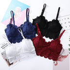 Shezaib 1  Pc Lace V Neck Crochet Bralette Crop Tops Bra-343