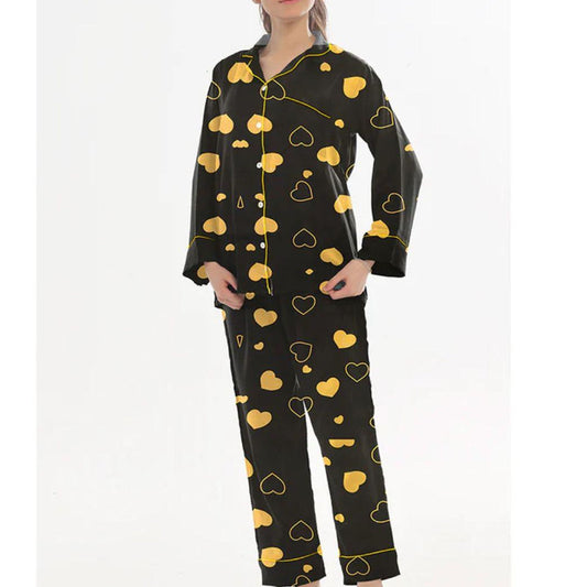 Flourish Summer  Cooling Linen 2-Piece Pajama Set  With Scrunchie