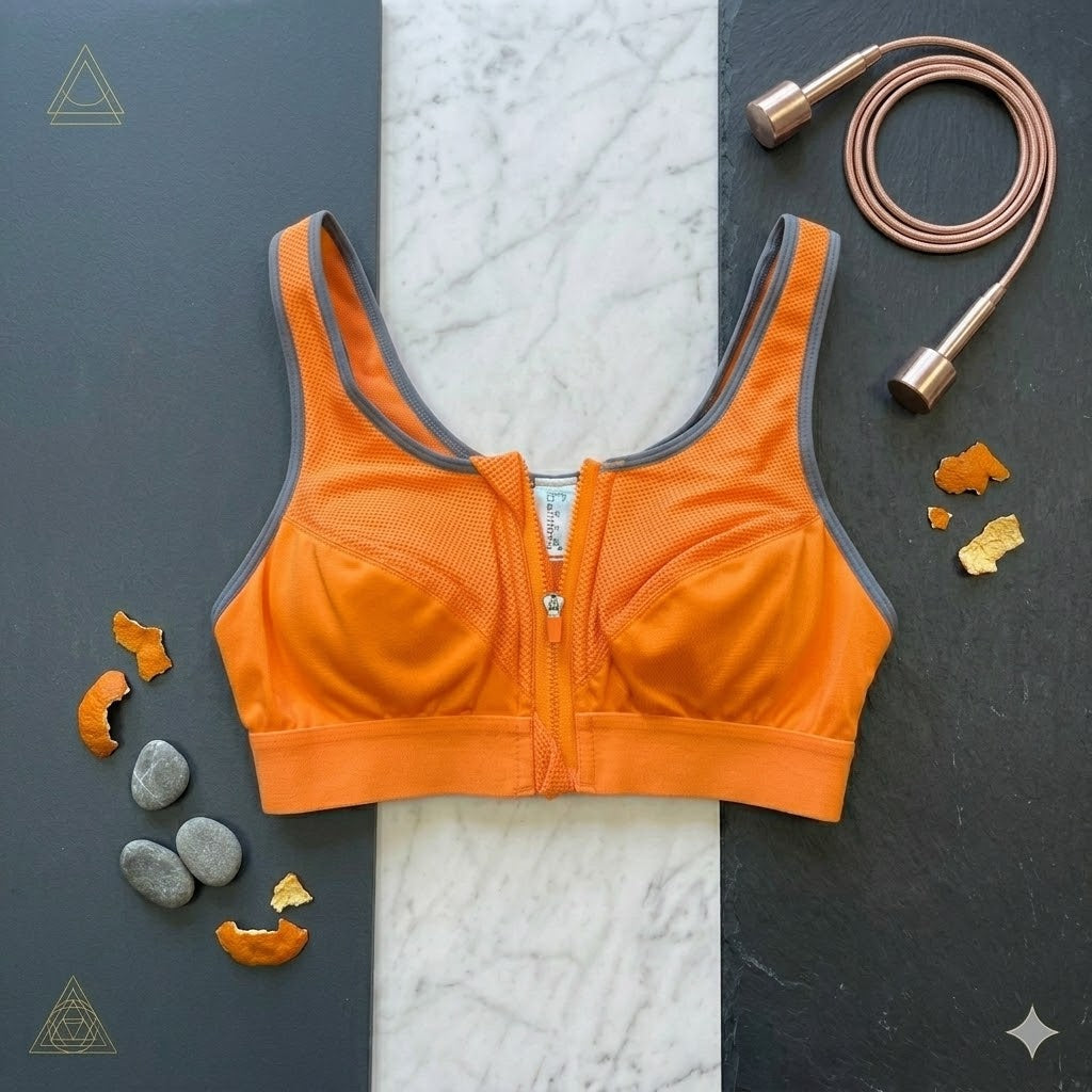 Aura Active: Zen-Zip High-Impact Racerback Bra 99002