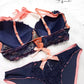 New High-Quality Front Open 2 In 1 Shoulder Straps Wired Push Up Bra And Panty Set E512