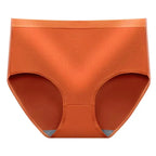 Shezaib Pack Of 5 Women's Panties Mid Waist Solid Color Breathable High Elasticity Quick Dry Butt Lifting Soft Anti-Pilling Lady Underpants