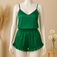 Shezaib 2 pcs silk Cami Sets Charming Style Short Non Padded Inner and Short Nighty 2409