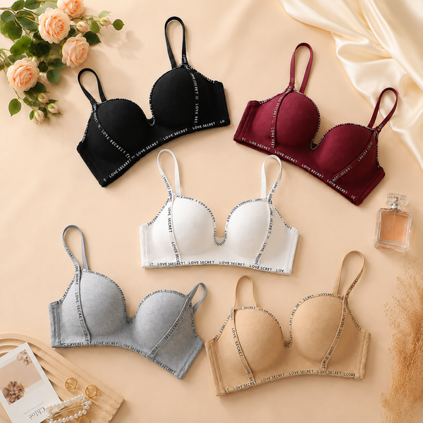 Shezaib Pack of 3 Love Secret Deep Cleavage Single Padded Bra -740