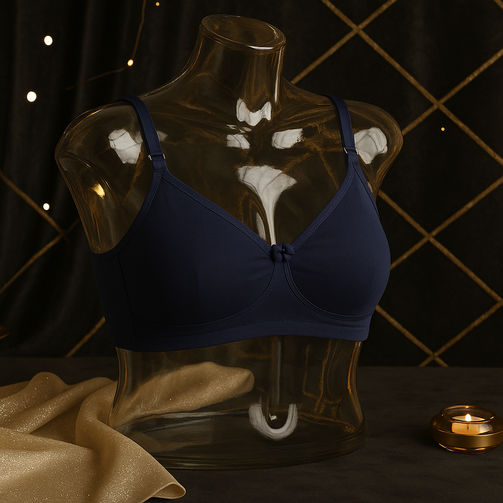 Flourish IMAGE-B High Quality 2-in-1 Non Padded Cotton jersey Bra with Free Invisible Straps – Soft, Pure, Comfortable & Full Coverage Non-Padded T-Shirt Bra