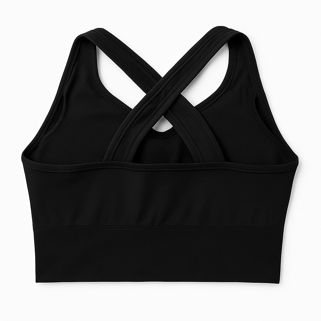 Shezaib Front Zipper Sports Bra – Criss-Cross Back Support, Padded Comfort 288